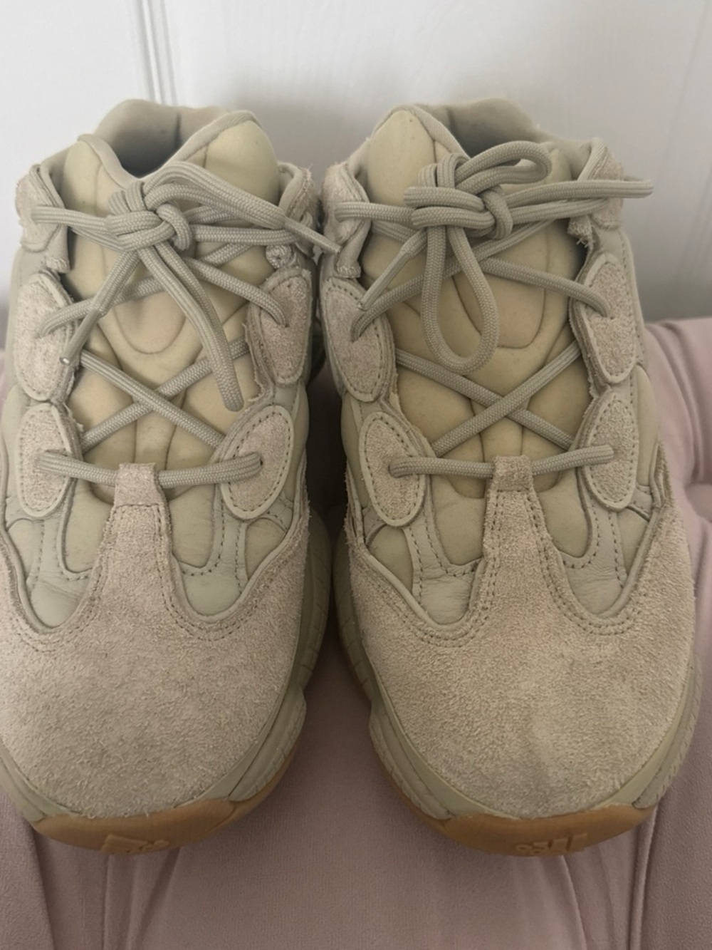 Yeezy Athletic Shoes in Light Beige/Tan